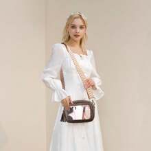 Bolsos cruzados de mujer Flecos Ajustable Deportivo De moda - Marron oscuro - Ver 4
