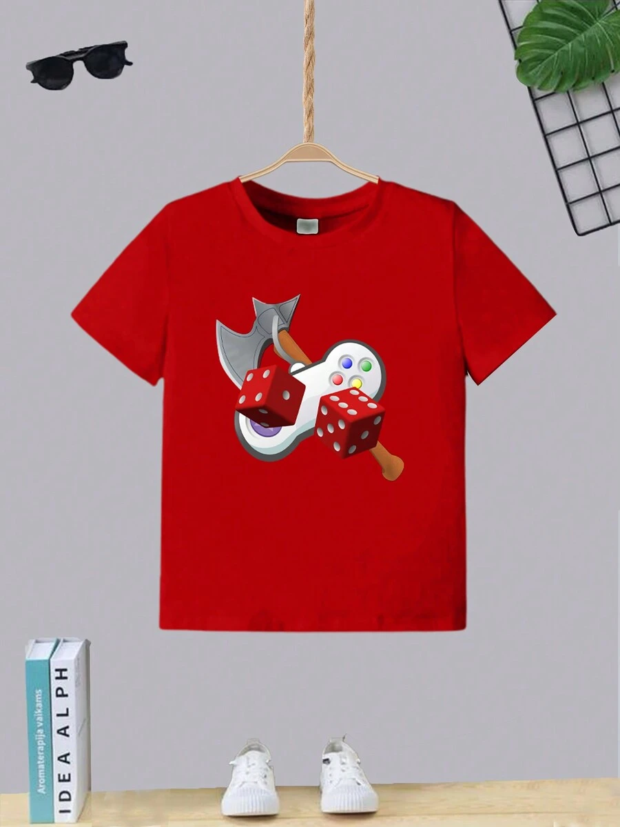 Tween Boys Shirts - 紅色 - 查看 1