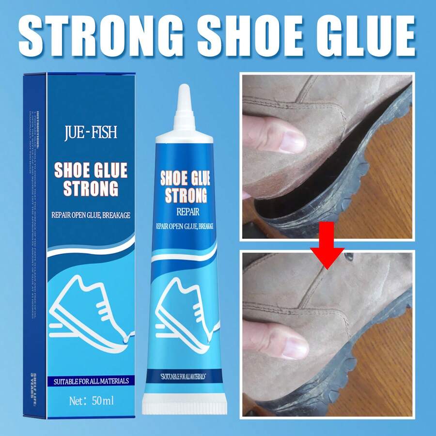 Shoe Repair Glue, Special Adhesive For Shoe Mending, Athletic Shoes & Leather Shoes, Strong, Waterproof - 50ml - View 1