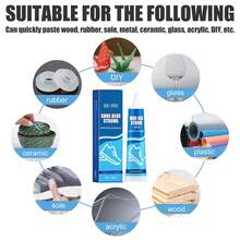 Shoe Repair Glue, Special Adhesive For Shoe Mending, Athletic Shoes & Leather Shoes, Strong, Waterproof - 50ml - View 9