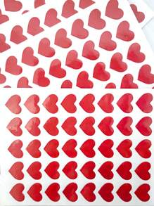 1 Paquete/10 Piezas Pegatinas De Recompensa En Forma De Corazón Rojo, Pegatinas De Voto Y Elogio De Amor Escolar
