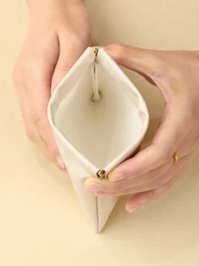 Bolsa pequena de material PU, porta-moedas pequeno, bolsa feminina moderna com fecho de encaixe para batom e chaves, carteira mini, simples, leve e portátil, adequada para mulheres, casais, uso diário, encontros, aniversários, feriados, volta às aulas, verão, férias, praia, deslocamento, negócios, estudantes, piquenique, camping, supermercado, organizador de maquiagem e artigos de higiene pessoal, presentes para mulheres, presentes de Natal, ideias de presentes para mulheres. - Multicolorido - Ver 7