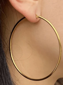 Hoop Earrings - Gold - View 5