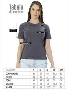 Kit 5 Basic Women's T-Shirts 100% Cotton Perfect Fit - 彩色 - 查看 11