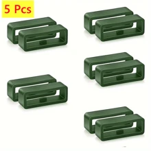5 Pcs Watch Strap Loops, Silicone 18mm 20mm 22mm Watch Strap Watch Band Black Rubber Watch Loop, Strap Holder Strap Retainer Various Sizes Fittings For Watch Strap - 20MM*5PCS - View 5