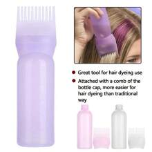 1 pieza Cepillo aplicador de tinte de pelo, botellas de champú, botella de aceite, peine para teñir el cabello, herramienta de estilo de coloración del cabello, de vuelta a la escuela