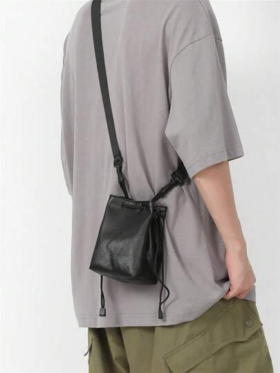 Men's Vintage Crossbody Shoulder Bag, Small Size And Unique Design, Convenient For Carrying Phone, Suitable For Casual And Street Style Sling School Summer Waterproof Mini Carry On PU Leather Cross Body Bag Multi-Functional Outdoor Portable Casual Gifts Holiday Gifts Bag Leather Bag Hobo Bag Tote Bag Men Bag Retro Bag Valentines Black Bag Holiday Essentials Bag Camping Sling Bag Bags Winter Back To School Vintage Vacation Gift Bag Pack Spring Vintage Bags School Supplies Small Bags Purse Side Bags For Men Mini Bag
