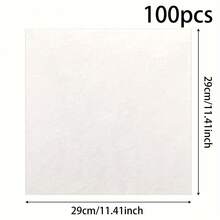 100張即棄式熱狗紙預裁剪蠟紙,食物籃靈活抗油糊紙,油脂防護三明治包裝紙,防油食品托盤紙墊 - 白色 - 查看 3