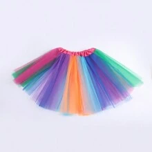 1pc/3pcs/5pcs Neon 80s Tutu Skirt, 3-Layers, For Princess Dress Up, Party, Performance, Christmas, Festival, Mardi Gras, Ballet Performance, Party Gift - Mesh Tutu Skirt - View 37