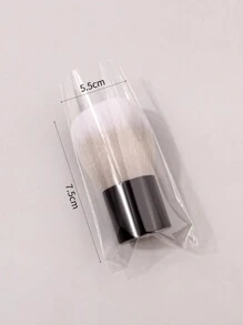 1支灰色大号美甲粉尘刷歌舞伎蘑菇头圆头刷美甲粉尘清洁工具 - 灰色 - 查看 9