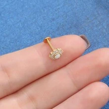 Nose Ring - 金色 - 查看 3