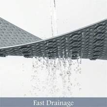 1pc Bathtub & Shower Mat, Anti-Slip Shower Stall Mat With Drainage Holes And Suction Cups, Soft Machine Washable Bathroom Shower Mat, Bathroom Accessories, Bathroom Decorations, Kitchen Area Carpet, Laundry Room Fall Decor Back To School