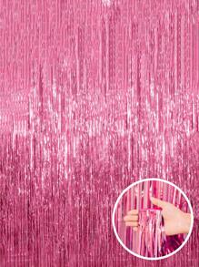 1 tấm rèm phông nền bằng dây kim loại trang trí tiệc Giáng sinh nhiều màu, trang trí sự kiện chụp ảnh tua rua bằng lá nhôm, phông nền tiệc tốt nghiệp Bachelorette màu hồng ngày lễ tình nhân - Nhiều màu - Xem 9