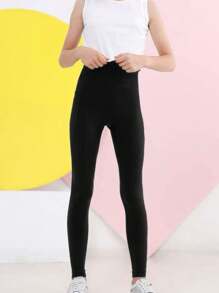 CALÇA LEGGING PELUCIADA INFANTIL , LEGGING FLANELADA JUVENIL FEMININA IDEAL PARA DIA A DIA E ATIVIDADE FISÍCA - Preto - Visão 5