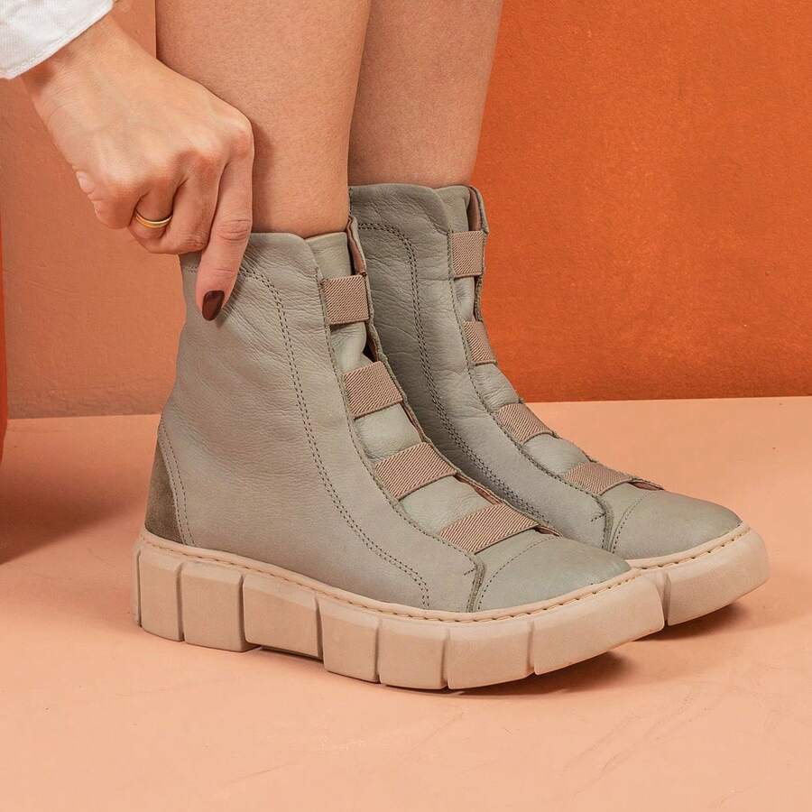 Women Pant Boots - 橄欖綠 - 查看 1