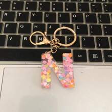 Móc khóa hình trái tim lấp lánh chữ cái đầu A-Z dễ thương dành cho cả nam và nữ, móc khóa chữ cái bằng acrylic cho ví, trang trí túi xách, quà lưu niệm ngày lễ tình nhân, phụ kiện ô tô, túi xách, đồ lưu niệm trường học, phong cách Goth, Y2k, ý tưởng quà tặng Giáng sinh, dây đeo túi có ngăn đựng thẻ, phụ kiện ô tô, móc khóa túi - Hồng - Xem 10