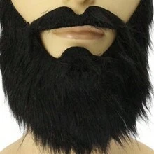 1pc Black Fake Mustache Prop For Party And Performance Dress Up - Black - View 3