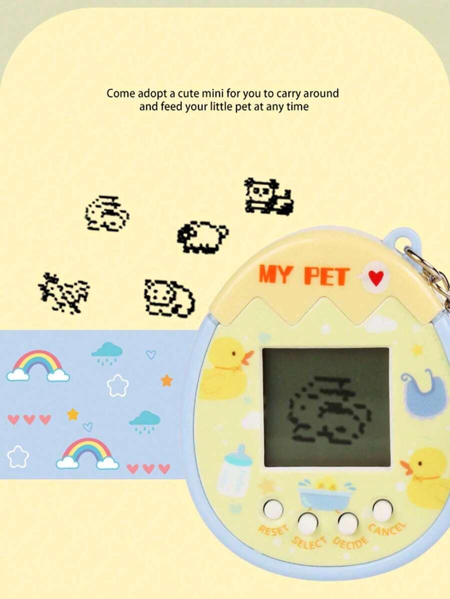 Color Mix Handheld Virtual Pet Game 168 In 1 Tamagochi 90S Nostalgic 49