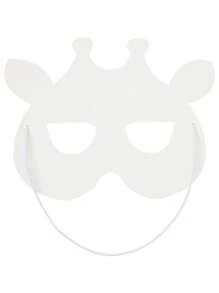 12 Piezas Máscaras De Animales Para Fiestas De Cumpleaños Temáticas De Safari Con Accesorios De Cabina De Fotos, Cubiertas De Ojos Para Favores De Fiesta, Disfraces, Vestimenta (7 X 5 Pulgadas)