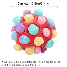 1pc Slow Feeding Snuffle Ball For Dogs, Pet Interactive Treat Dispensing Puzzle Toy, Iq Training And Slow Eating Feeder, Suitable For Small Dogs