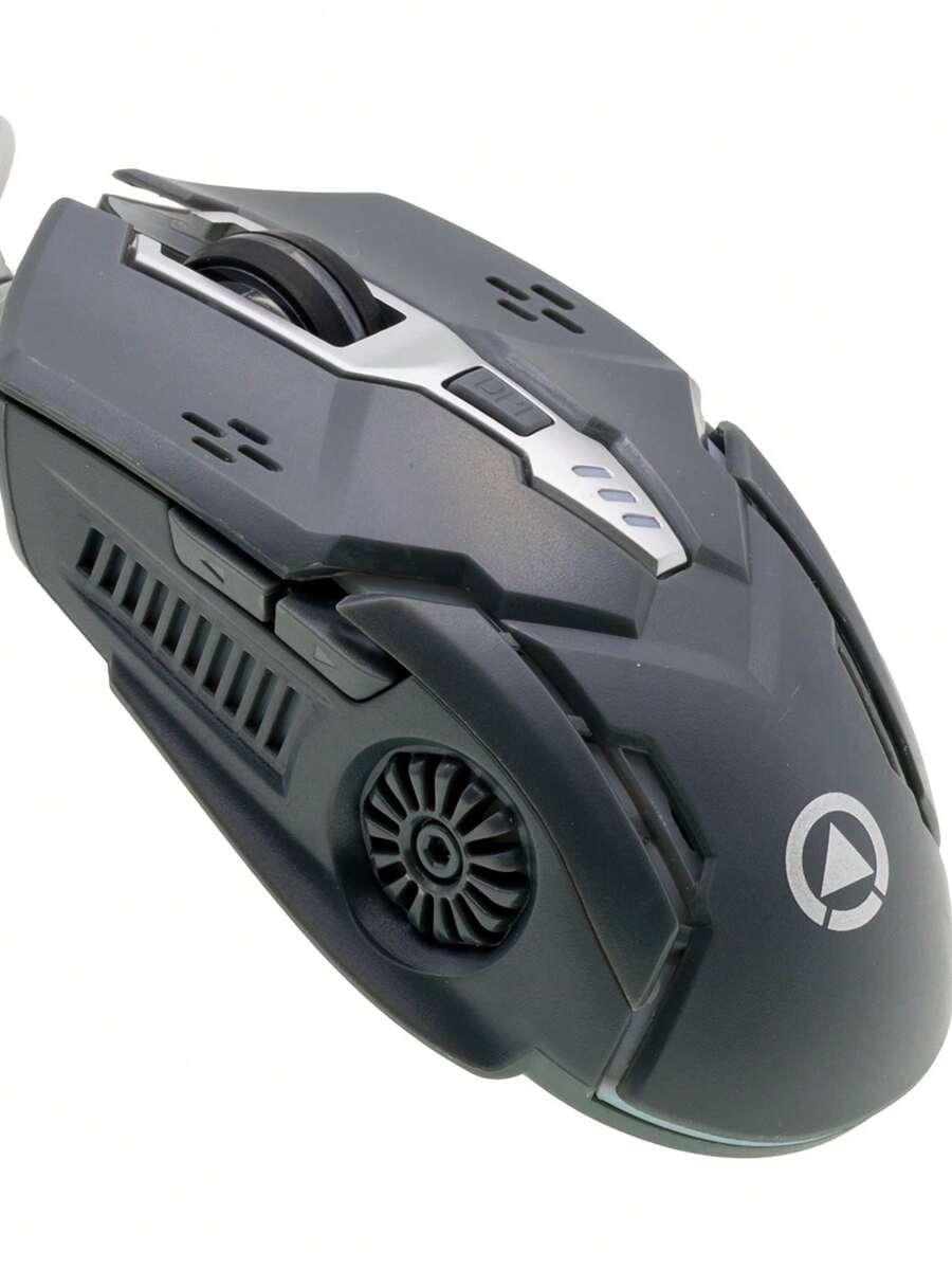 1 pieza Ratón gamer, mouse, con luz - Gris - Ver 1