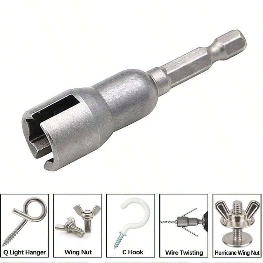 Butterfly bolt socket wrench 6 35mm hex shank socket adapter nut for