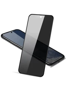 2片装钢化玻璃屏幕隐私保护膜，防窥视，防指纹，丝印黑边，防刮花，兼容Galaxy S20 FE/S21 FE/S23 FE/S24 FE/A02/A02S/Galaxy S20 FE/Galaxy S21 FE/Galaxy A02/A02S/Galaxy A03/Galaxy A23/Galaxy A24/Galaxy A25/Galaxy A31/Galaxy A72/Galaxy S24 FE/A06/A16/A36/A56/A26/A17/A07 - 黑色 - 查看 4