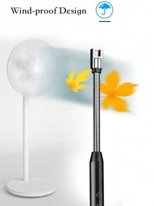 1入組電子蠟燭打火機,usb充電防風點火槍打火機,可充電電弧防風長款廚房打火機,適用於燒烤爐灶露營無火電弧打火機,室內和戶外露營的無火電弧打火機 - 金色 - 查看 8