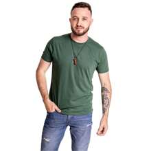 Men T-Shirts - xanh quân đội - Xem 3