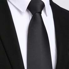 1 条 7.5 厘米/2.95 英寸纯色领带男士领带适合商务和婚礼 - 彩色 - 查看 19