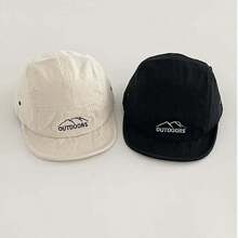 時尚工裝風格日式短帽與刺繡棒球帽，男女適用，適用於春夏戶外街頭 - A - 查看 9