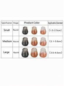 Felt Tpr Table And Chair Leg Covers, Silent Chair And Stool Foot Pads, Chair Leg Protectors, Anti-Noise Anti-Wear Desk And Chair Leg Pads, Stool Foot Covers