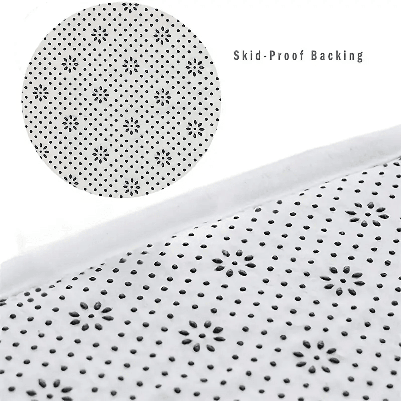 1pc Heavy Duty Memory Foam Bathroom Mat, Seashell & Starfish Design