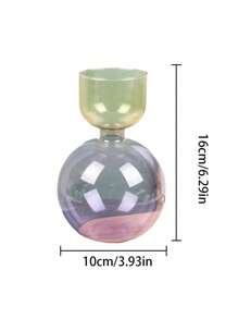1pc Glass Vases Nordic Candlestick Wedding Decoration Home Decor Flower Vase