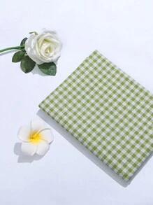 6 pièces Tissu imprimé vert pour faire des vêtements de poupée fait maison