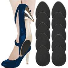 5Pairs Wear-Resistant Silent Self-Adhesive Non-Slip Patch Insoles - Black - View 1