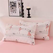 4入組超柔軟純色床上用品套裝（1件床單,1件被套,2件枕套）,適用於四季 - 彩色 - 查看 6