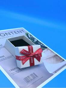 1 Miếng Mô phỏng Nhẫn kim cương giả Bộ Đối với Cặp đôi , Có thể điều chỉnh , Bắn Prop - Bạc - Xem 5