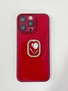 1入多色珍珠手機殼,適用於蘋果/三星/小米/紅米/oppo/vivo - 紅色 - 查看 5