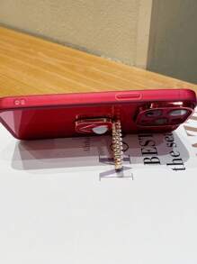 1入多色珍珠手機殼,適用於蘋果/三星/小米/紅米/oppo/vivo - 紅色 - 查看 2