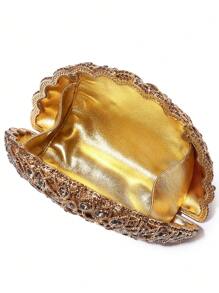 Crystal Bag Meiel New Handmade Rhinestone-Encrusted Evening Bag - Gold - View 5