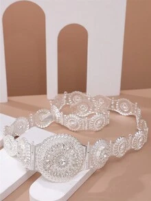 1 Miếng Đồ cổ Hợp kim Eo Phong cách Dây chuyền cơ thể Đối với - Dây thắt lưng - Xem 6