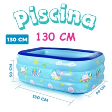 Alberca Piscina Para Niños Para Exterior E Interiores 130 cm Multicolor