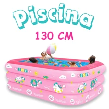 Alberca Piscina Para Niños Para Exterior E Interiores 130 cm Multicolor