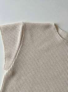 寶寶男童簡約寬鬆窗格紋純色短袖短褲套裝，夏季