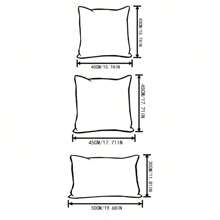 1 pièce / 2 pièces / 4 pièces Housse de coussin de couleur sans rembourrage, taie d'oreiller en velours de style moderne convenant pour le salon et l'utilisation domestique