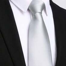 1 条 7.5 厘米/2.95 英寸纯色领带男士领带适合商务和婚礼 - 彩色 - 查看 16