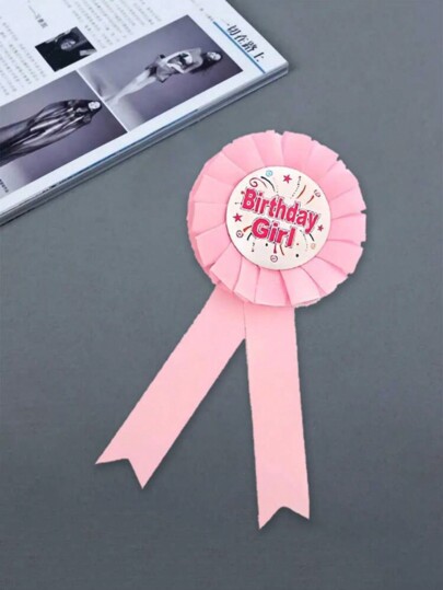 1 Pc Birthday Girl Badge Pin Children's Birthday Gift Party Decoration Accessory,Christmas
