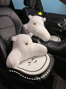 1件装汽车座垫，夏季冰丝可爱通用汽车座套，女性后座汽车三件套。 - 小熊 - 查看 2