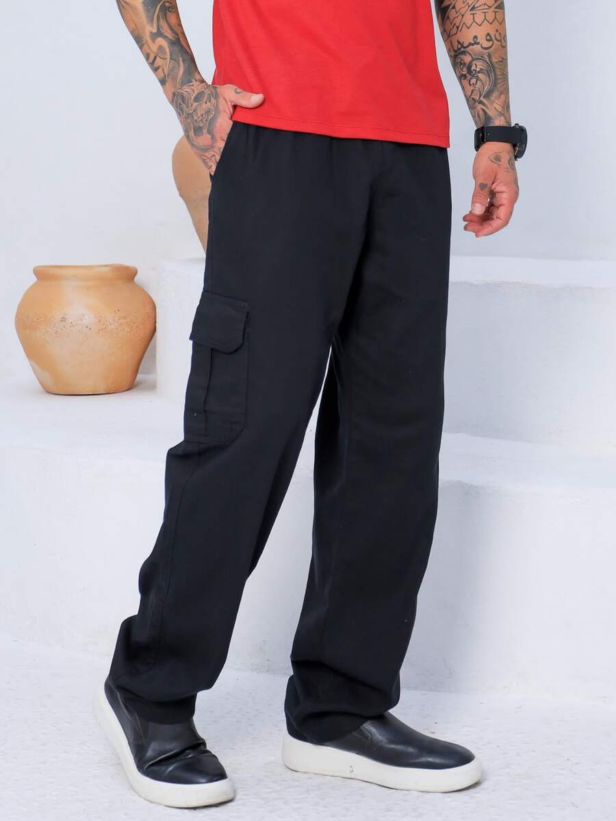 Men Pants - 黑色 - 查看 1